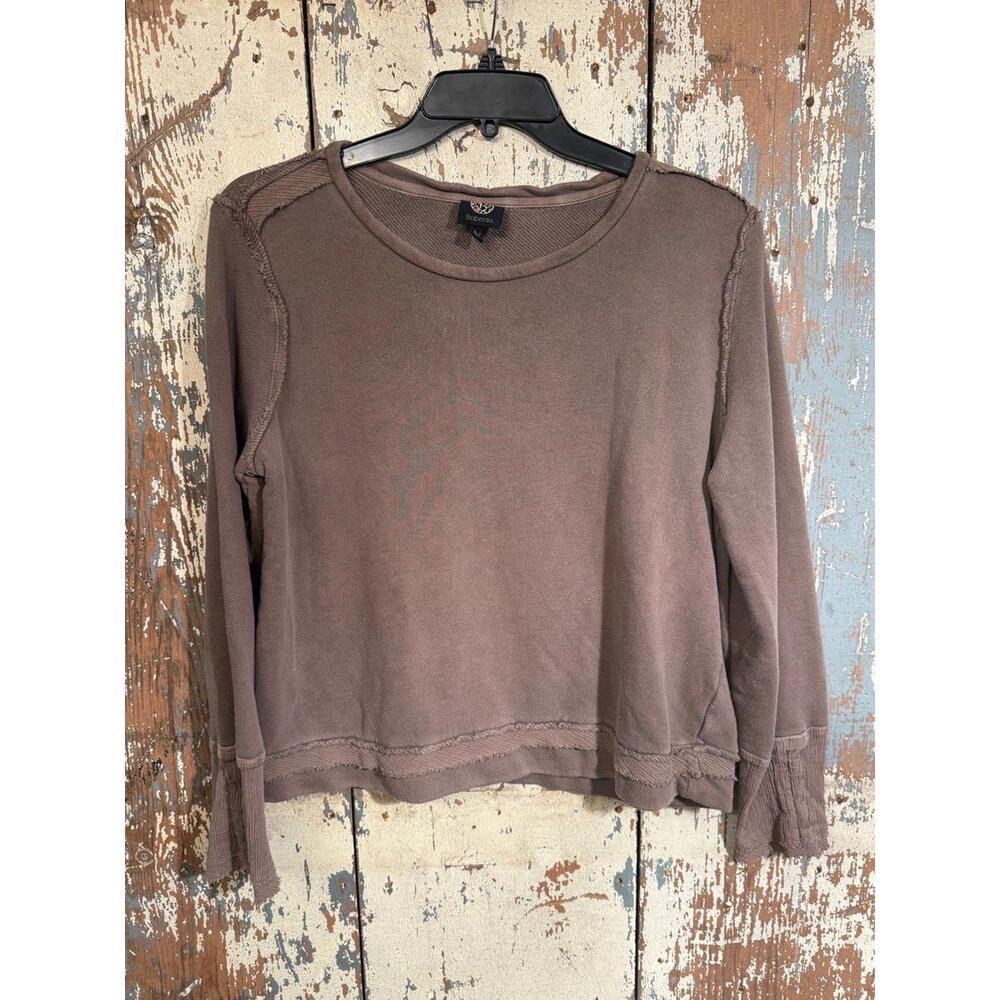 Bobeau Brown Crew Neck Sweater